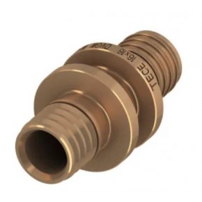 Соединение труба-труба 20/20, бронза - фото - 1