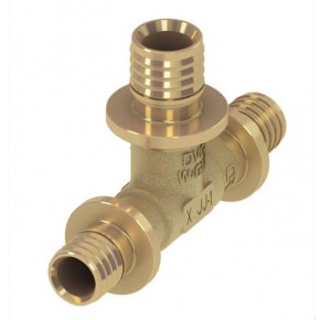 Тройник 90* редукционный 20 х 20 х 16, латунь - фото - 1