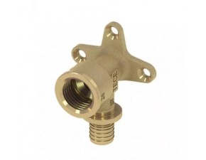 Уголок с настенным креплением 16 х 1/2",латунь - фото - 1