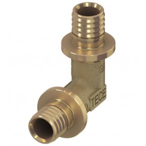 Уголок соединительный 90* 25/25, латунь - фото - 1