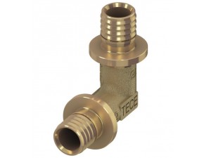 Уголок соединительный 90* 25/25, латунь - фото - 1