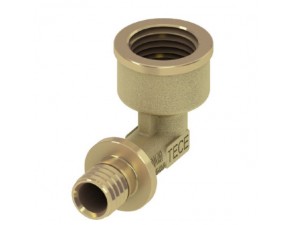 Уголок соединительный с муфтой 20 х 1/2" - фото - 1