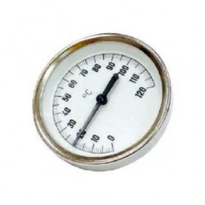 Термометр накладной с пружиной 0-120 *С - фото - 1