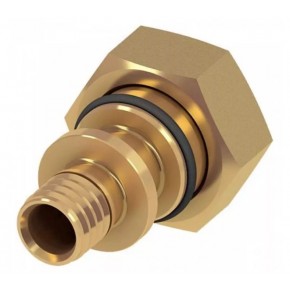 Соединение прямое с накидной гайкой, Евроконус, 16 х 3/4