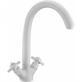Смеситель Elghansa KITCHEN COLOR для кухни двухвентильный, белый камень - фото - 1