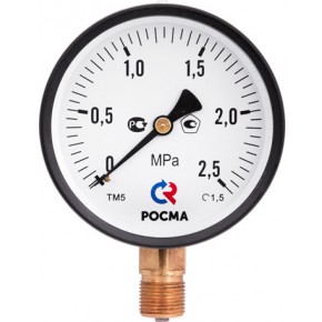 Манометр ТМ-610Р.00 (0-25 кгс/см2) М20х1,5 кл.1,5 - фото - 1