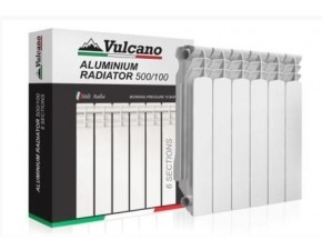Радиатор алюминиевый VULCANO 500/100 4 секции - фото - 1