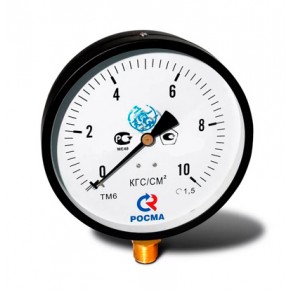 Манометр ТМ-610Р.00 (0-10 кгс/см2) М20х1,5 кл.1,5 - фото - 1