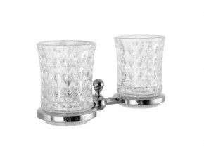 Держатель стаканов двойной, стекло Elghansa PRAKTIC Chrome Accessories PRK-422, хром - фото - 1
