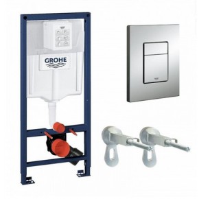 Система инсталляции для унитаза GROHE Rapid SL с панелью смыва Skate Cosmopolitan (3 режима) 1,13 м - фото - 1