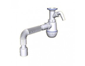 Сифон Ани Грот 1 1/2" х 40 с отв.с/м с г/тр 40х50 - 1 Сифон Ани Грот 1 1/2" х 40 с отв.с/м с г/тр 40х50 - фото - 1