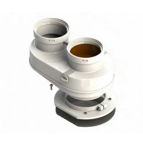 Адаптер моноблочный 60/100-80/80 (Haier,Buderus, Bosch, Navien) - фото - 1