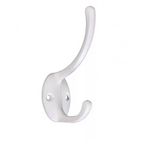 Крючок двойной белый S-06954W - фото - 1