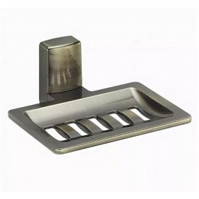 Мыльница решетка светлая бронза - фото - 1