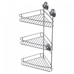 Полка угловая 3 ярусная на присосках - фото - 1