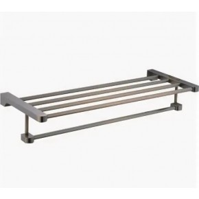 Метал.полка для полотенца под бронзу - фото - 1