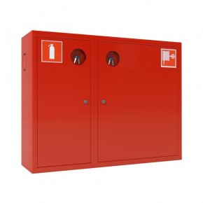 Шкаф пожарный ШПК-02 (ШПК-315) НЗК (навесной, закрытый, красный) - фото - 1