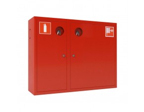 Шкаф пожарный ШПК-02 (ШПК-315) НЗК (навесной, закрытый, красный) - фото - 1