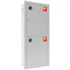 Шкаф пожарный ШПК-03 (ШПК-320) ВЗБ (встроенный, закрытый.белый) - фото - 1