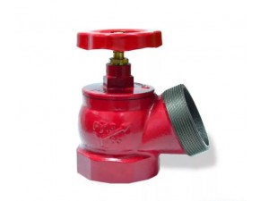 Клапан Ду-50 угловой чугунный муфта/цапка - фото - 1