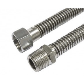 Шланг газовый 1/2 нерж 1,8, гш (сильф.) - фото - 1