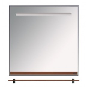 Джулия -75 зеркало с полочкой 12мм коричневое - фото - 1