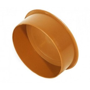 Заглушка канализационная D160 ОРАНЖ - фото - 1